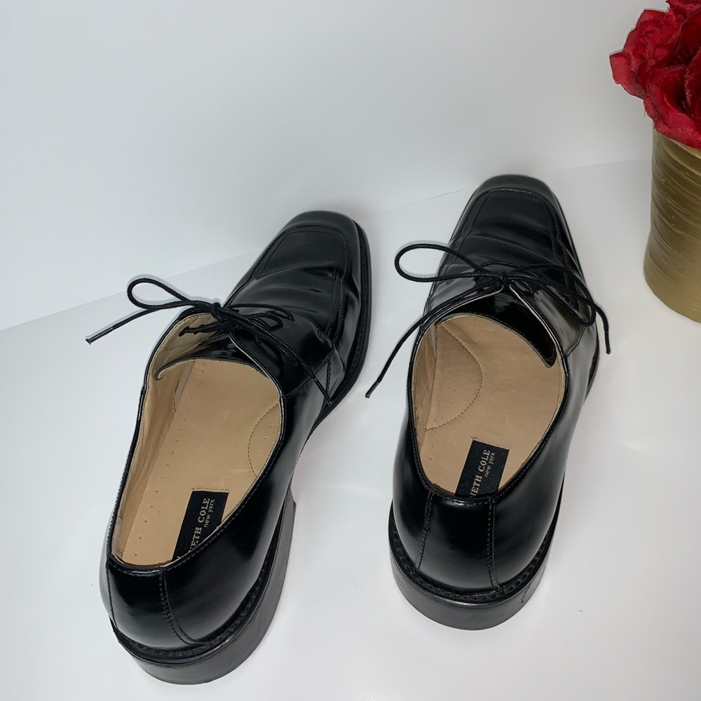 🛍 Kenneth Cole New York Men’s Black Leather Shoes - Picture 5 of 8